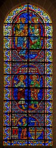 Ss John & James; Tilbedelse av magi; giver: Bouchard de Marly (w114) av French School
