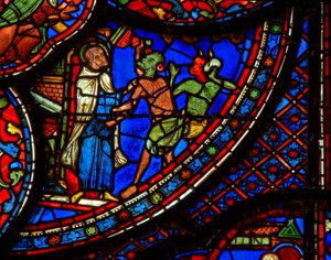 St Anthony: angrepet av demoner (w30b) av French School