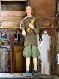 St. Isidore (polykromt tre) av French School