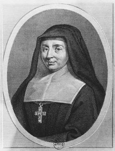 St Jane Frances de Chantal (engraving) av French School