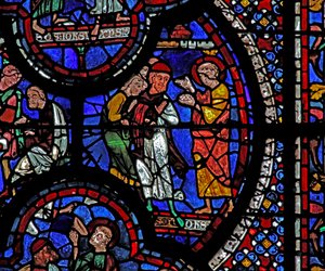 St John-vinduet: han reparerer ødelagte edelstener (w48) av French School