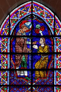 St Martin - healing the sick (w109) av French School