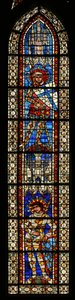 St. Maurice ovenfor St. Victor, vindu 203b av French School