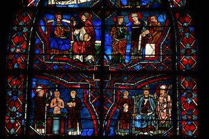 St. Remi døper le Roi Clovis av French School