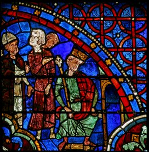 St Thomas Becket presenteres for Henry II (w18) av French School