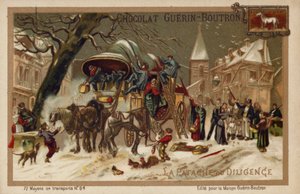 Stagecoach (chromolitho) av French School