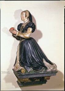 Statue av Antoinette de Fontette (malt stein)