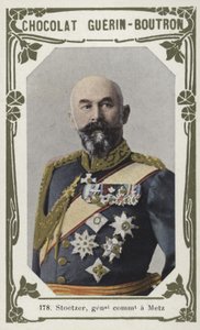 Stoetzer, generalkommandant a Metz (farget bilde) av French School