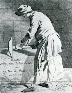 Stone mason av French School
