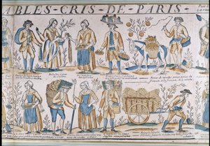 Gatehandlere på 1700-tallet av French School