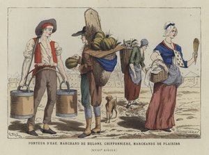 Gatehandlere, 1700-tallet av French School
