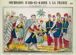 Innlevering av Abd el-Kader (1808-83) til Henri d