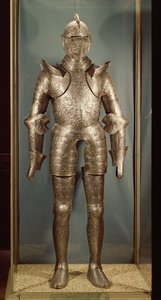 Panserdrakt av Henri II (1519-59) (jern) av French School