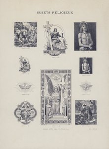Religiøse emner (gravering) av French School