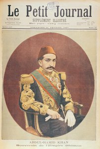Sultan Abd al-Hamid Khan II (1842-1918) Suveren av det osmanske riket, fra Le Petit Journal, 21. februar 1897