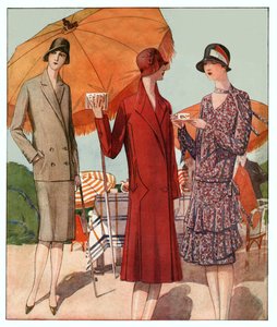 Sommerfrakk. 1929 (gravering) av French School