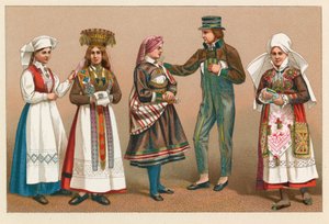 Sverige og Norge Costume av French School