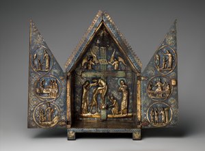 Tabernacle of Cherves, c.1220-30 (copper and champleve enamel) av French School