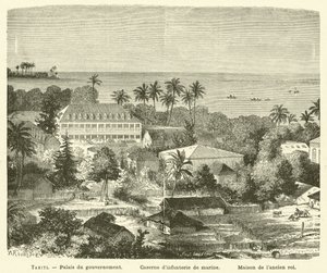 Tahiti (gravering) av French School
