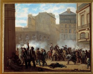 Tatt av vannslottsplassen til det kongelige palasset 24. februar av French School