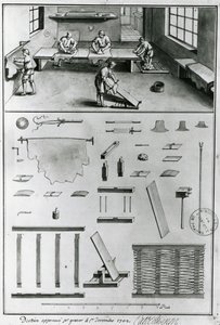 Tanners, fra Descriptions of Arts & Crafts av Denis Diderot (1713-84), publisert ca. 1770 (s/h foto) av French School