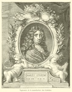 Tapet fra Gobelins-fabrikken (gravering) av French School