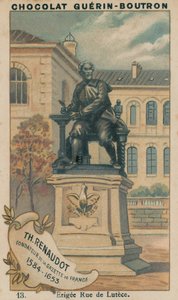 Th Renaudot, grunnlegger av Gazette de France, 1584-1653, Erigee Rue de Lutece av French School
