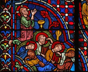 Kvalen i Getsemane hage (w0) av French School