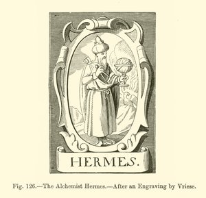 Alkymisten Hermes (gravering) av French School