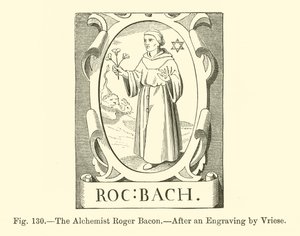 Alkymisten Roger Bacon (gravering) av French School