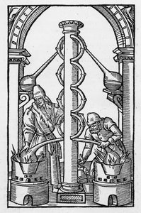 The Alchemist at Work, kopi av en illustrasjon fra 