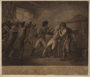 Pågripelsen av Robespierre 27. juli 1794 av French School