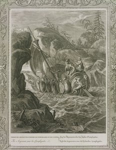 Argonautene passerer Symplegadene av French School