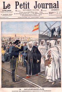 Ankomsten av de marokkanske ambassadørene, inkludert Sidi-Mohammed Torres til Algeciras-konferansen, fra 
