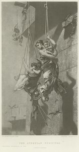 De athenske flyktningene (gravyr) av French School