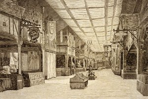 Bazar de la Charité i Paris før brannen 4. mai 1897 av French School