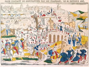 Franskmennenes fangst av Konstantin 13. oktober 1837 av French School