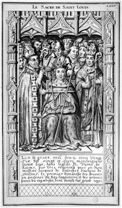 Innvielsen av St. Louis i 1226, 1500-1600-tallet av French School