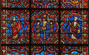Korsfestelsen mellom kirken og synagogen av French School