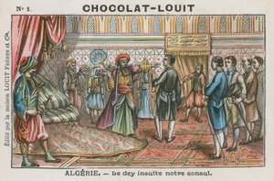 Dey of Algiers fornærmer den franske konsulen, Algerie av French School