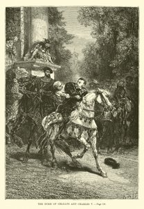 Hertugen av Orleans og Charles V av French School