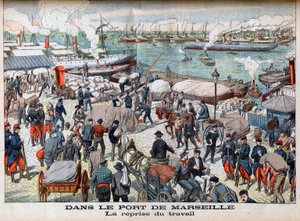 The End of the Strike in Marseille, illustrasjon fra 