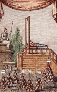 Henrettelsen av Robespierre, 28. juli 1794 av French School