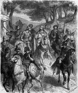 De franske herrene ved forsamlingen i Quiercy: kapitulæren til Quierzy (grunnlegger artikler av feodalitt av æresarven), kunngjort 14. juni 877 i Quierzy sur Oise av Charles the Bald for å regulere den jevne driften av imperiet hans mens han var av French School