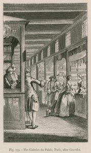 Galeries du Palais, Paris, etter Gravelot av French School