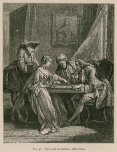 The Game of Trictrac; etter Eisen av French School