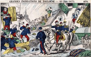 The Great Floods of Toulouse on June 23 av French School