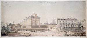 Hullet i Rue Monge, College of Navarre og Polytechnic School of Paris, 1870 av French School
