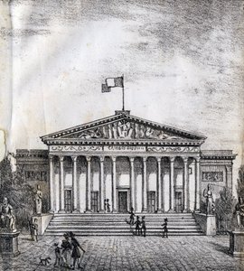 Deputertehuset - "Alphabet Picturesque des Monumens de Paris" ca. 1840 (gravering) av French School
