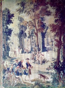 The Hunt of Louis XV, billedvev, midten av 1700-tallet (teppe) av French School